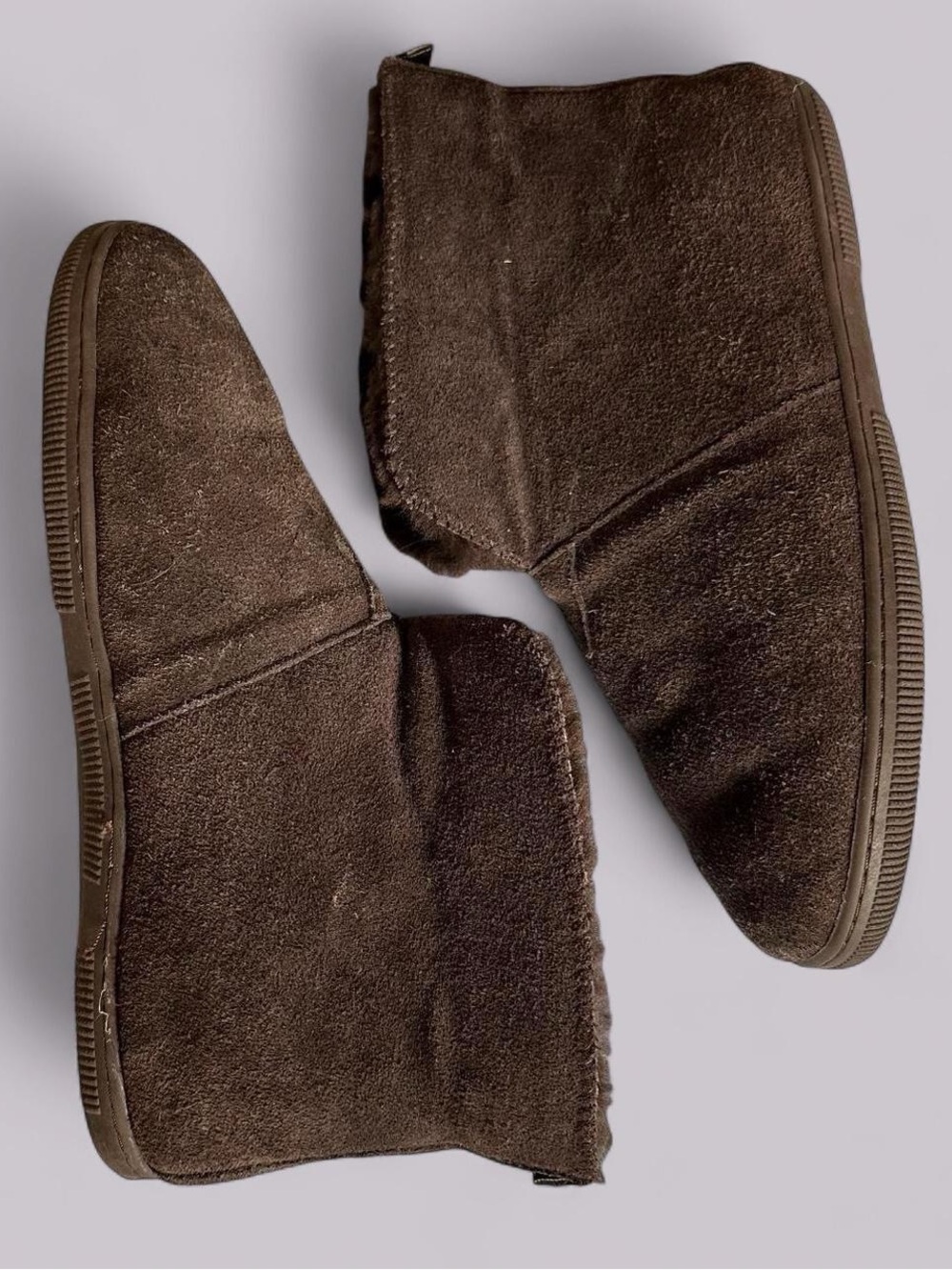 Bearpaw Chocolate Brown Suede Cozy Slipper Boots